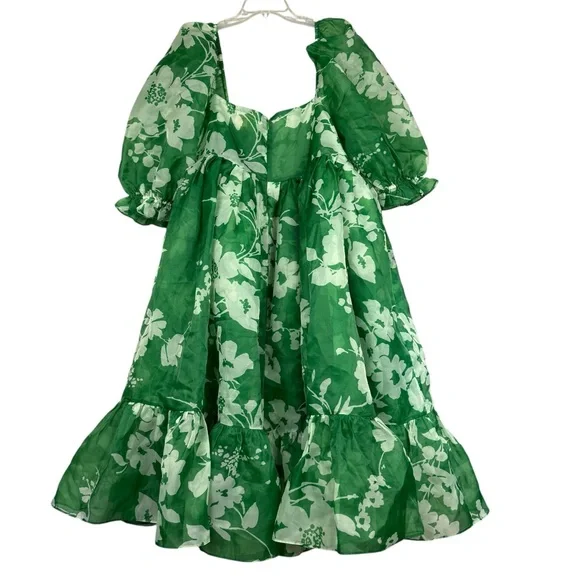 Selkie Puffy Romantic Summer Field French Puff Dress - Picture 3 of 7